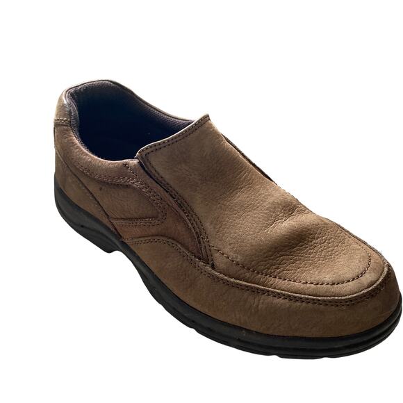 LANDS' END Women's Size 9B All Weather Leather Slip-On Loafers Comfort Shoes - Picture 1 of 16